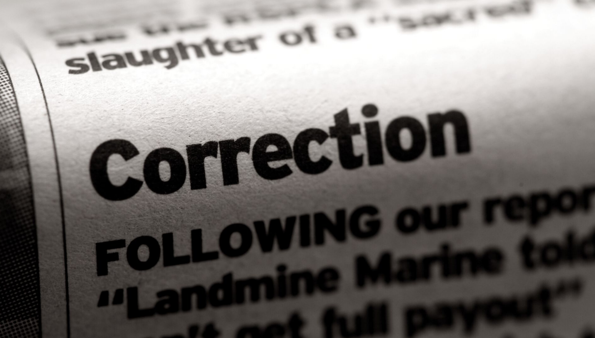 Bringing news corrections further into the Digital Age: a new project
